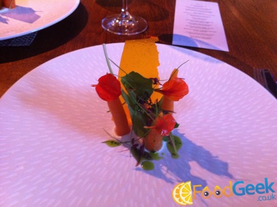 Carrots Ham Fat & Nasturtiums