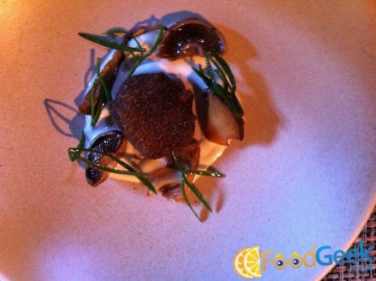 Mushroom Smoked Yolk Sour Cream Samphire