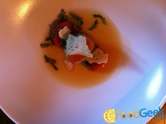 SpringBrothArtichokeDumplingsDriedTomatoesPineappleWeed