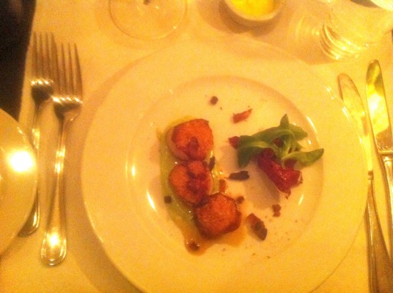 Scallops & bacon