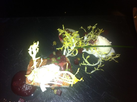 Smoked Eel, Horseradish & Beetroot