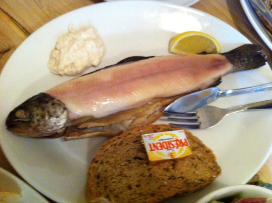 Smoked Trout with horseradish sauce