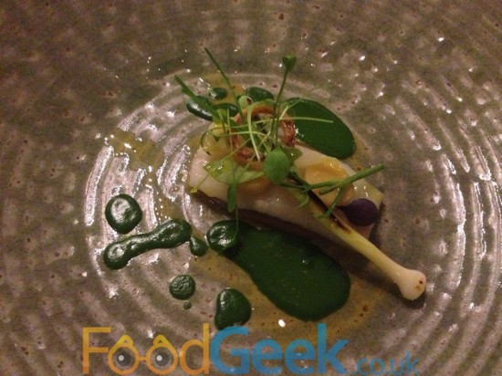  Sole fillet with onions, smoked roe, parsley & leeks