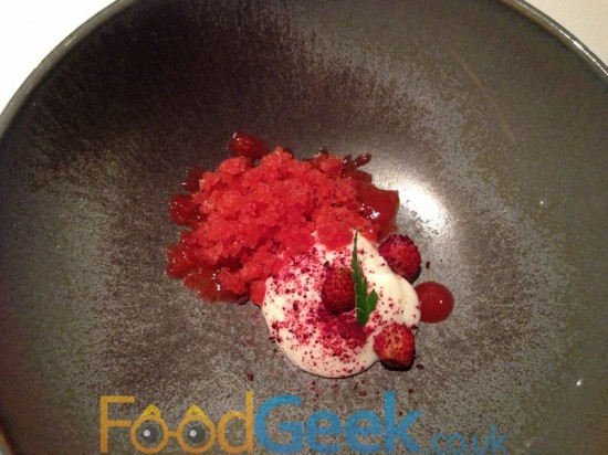 Strawberries With Yews Milk Yoghurt