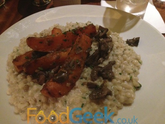 Pearl Barley, Butternut Squash, Wild Mushrooms