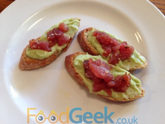 Tuna Tartar with Avocado Puree