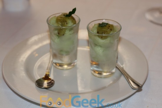 Kiwi Mojito Sorbet