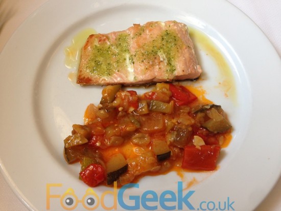 Grilled Salmon & Ratatouille