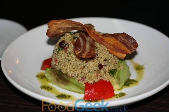 Quinoa & Avocado Salad (With Bacon)