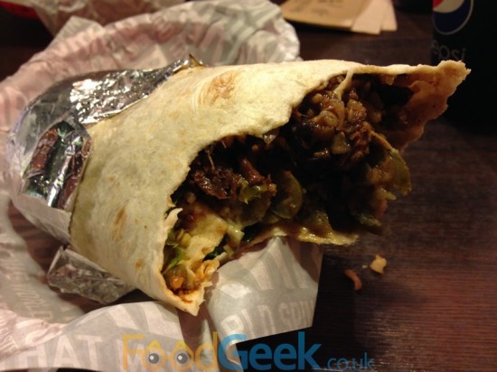 Shredded Beef Burrito