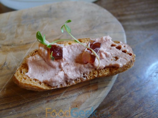 Chicken Liver Parfait, Apple Jelly & Melba Toast