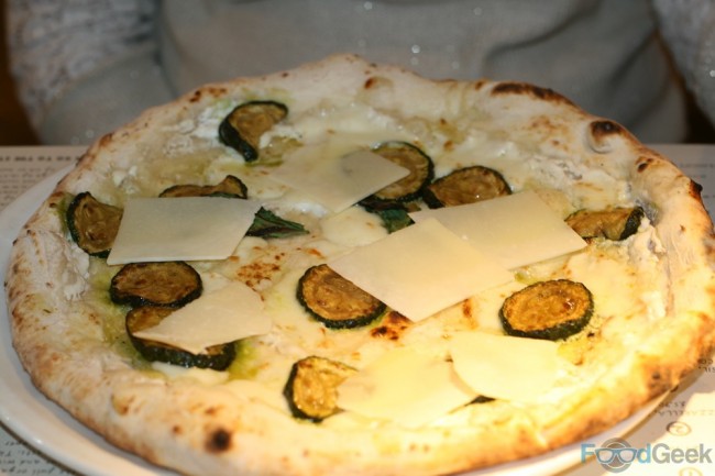 Courgette, Basil, Mozzarella, Ricotta & Pecorino