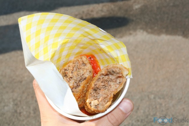 Meatball Calzone Fritti