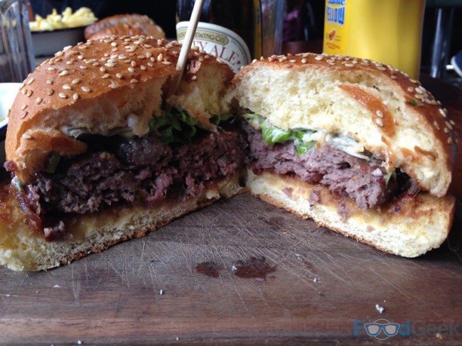 Inside the 'Herbed Lamb Burger'
