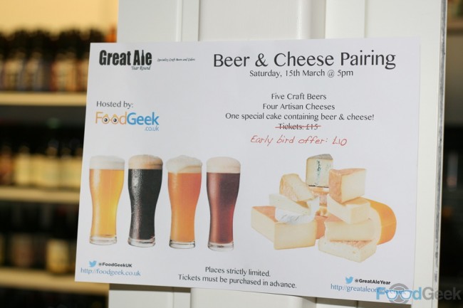 Cheese & Beer Pairing @ Great Ale, Year Round