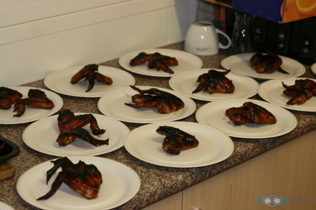 Stout & Pomegranate Glazed Chicken Wings