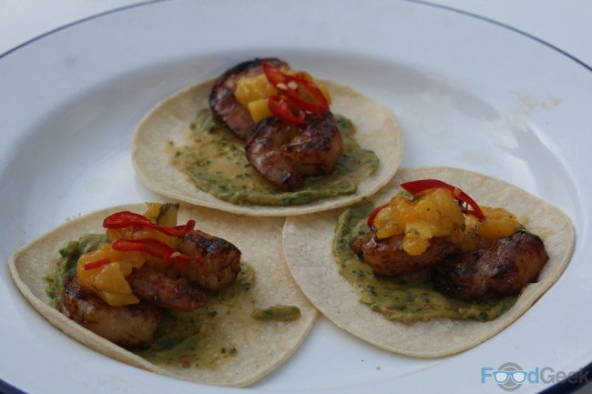 Prawn & Mango Tacos