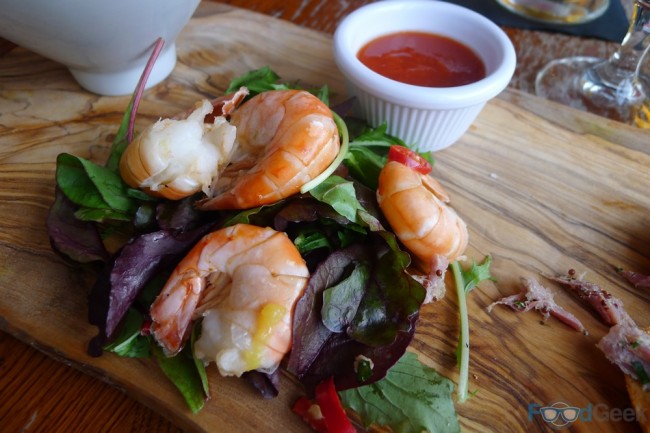 King Prawns with Spiced Pineapple & Chilli Sauce