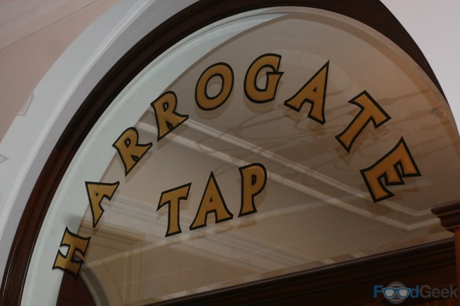 Harrogate Tap Inside Sign