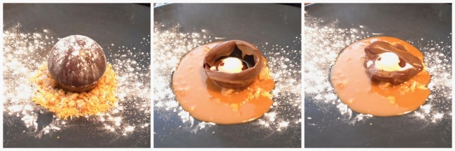 Tobacco Smoked Banana, Nut Crumble, Chocolate, Soy Caramel @ A.Wong