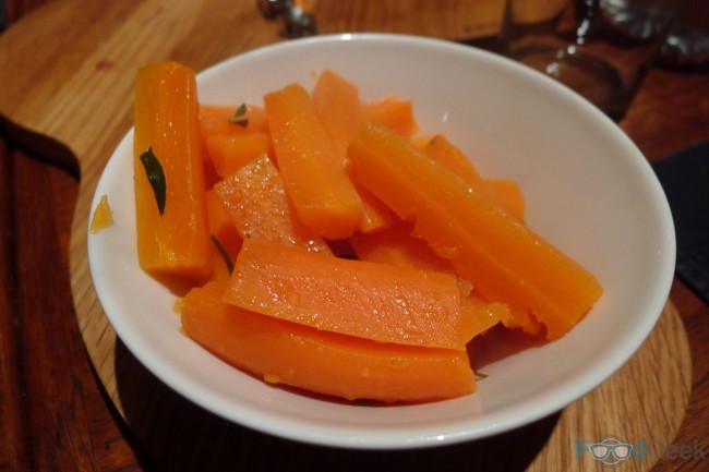 Carrots with butter & bay