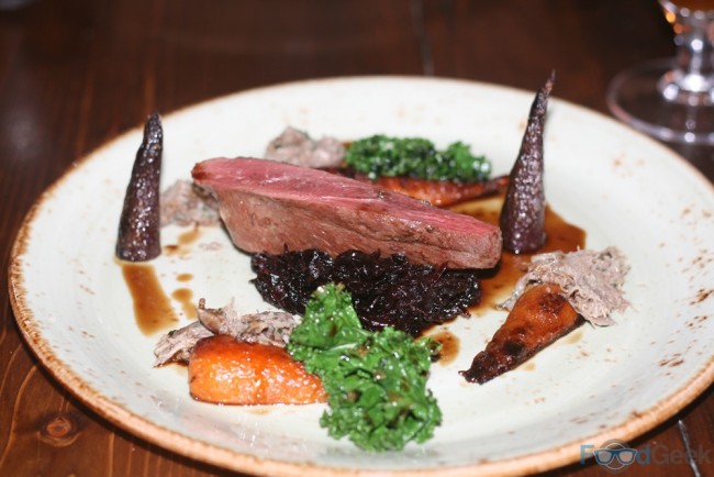 Mallard, Duck Rillette, Red Cabbage