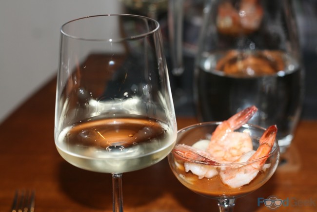 Prawns with White Rioja