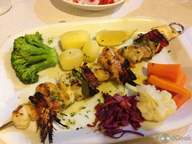 Monkfish & Prawn Skewers
