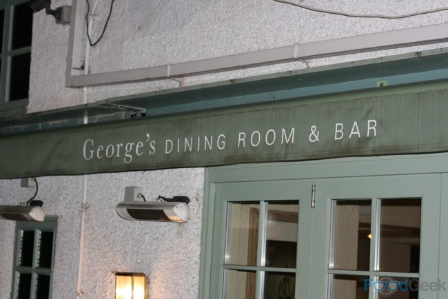 Outside George's Dining Room & Bar, Worsley