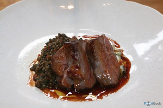 Herdwick Lamb Rump, Swiss Chard Gratin & Spiced Lentils