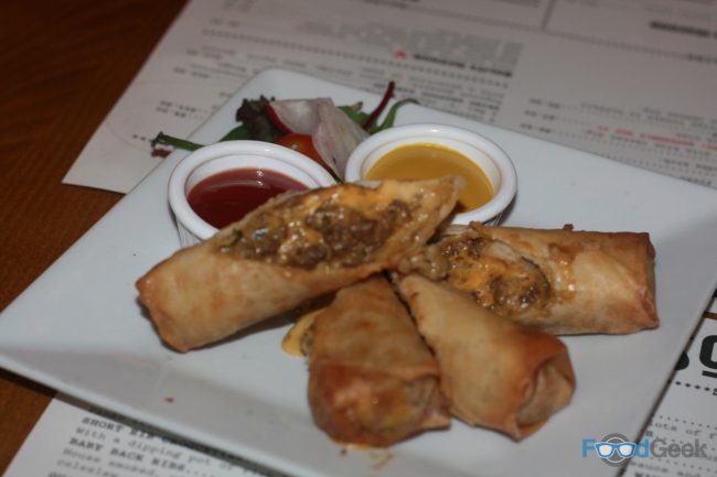 Cheeseburger Spring Rolls