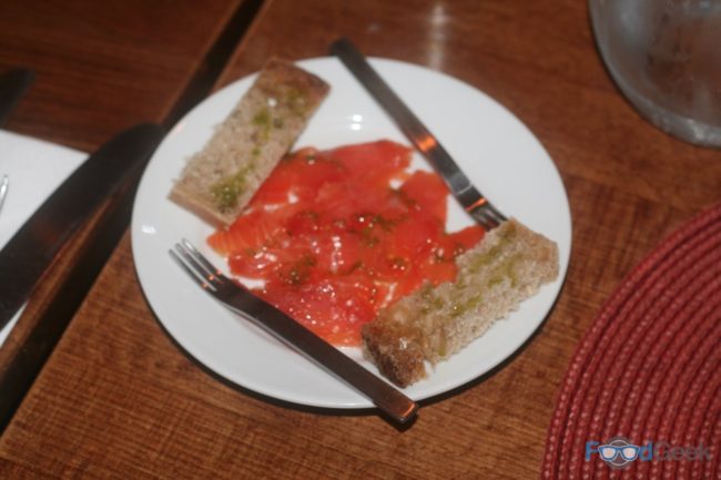 Gin Cured Salmon